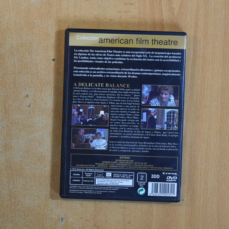 UN EQUILIBRIO DELICADO - DVD