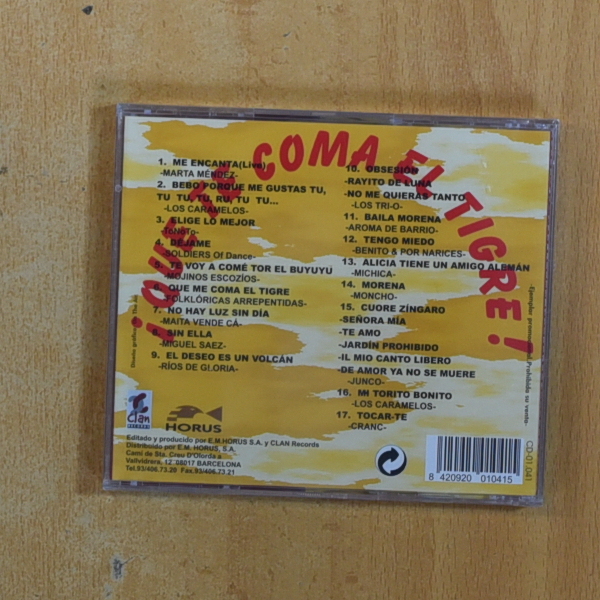 VARIOS - QUE TE COMA EL TIGRE - CD