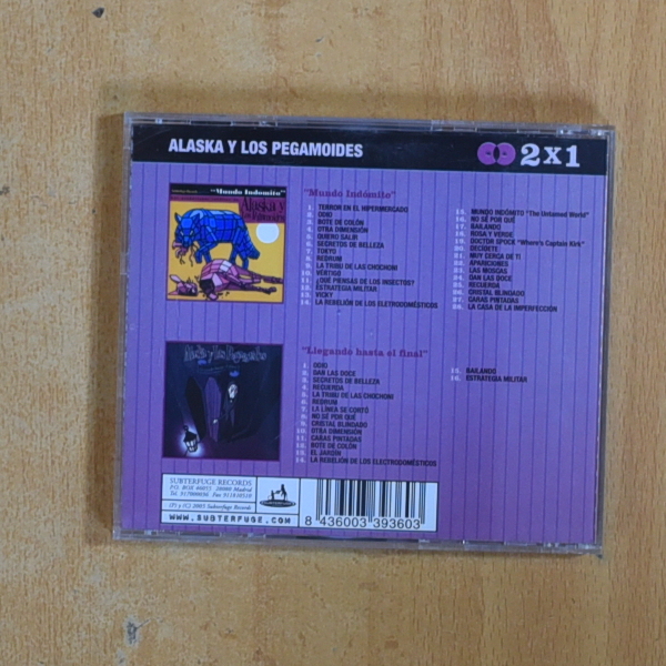 ALASKA Y LOS PEGAMOIDES - MUNDO INDOMITO / LLEGANDO HASTA EL FINAL - CD