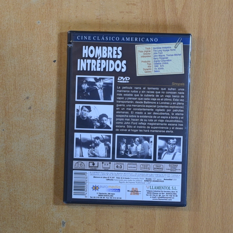 HOMBRES INTREPIDOS - DVD