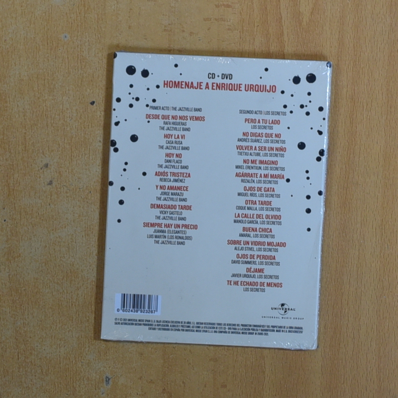 ENRIQUE URQUIJI DESDE QUE NO NOS VEMOS - DVD