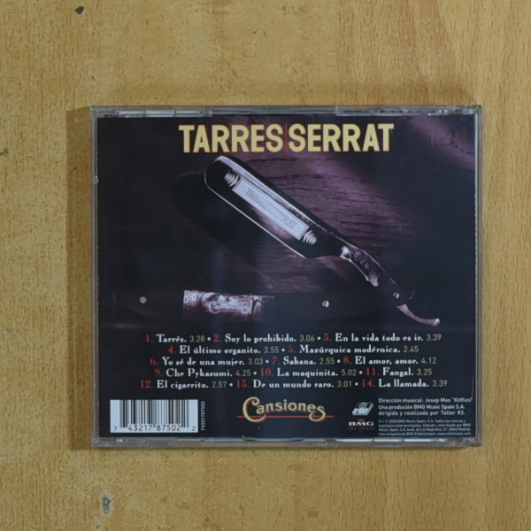 JOAN MANUEL SERRAT - CANSIONES - CD