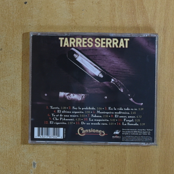 JOAN MANUEL SERRAT - CANSIONES - CD