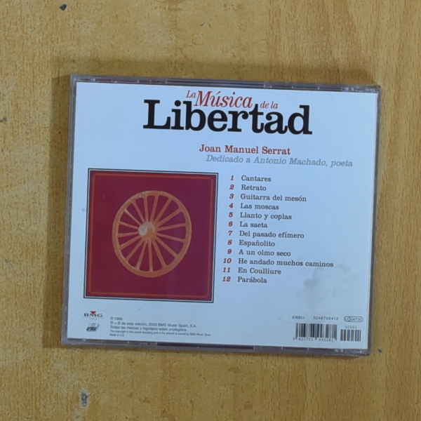 JOAN MANUEL SERRAT - DEDICADO A ANTONIO MACHADO POETA - CD