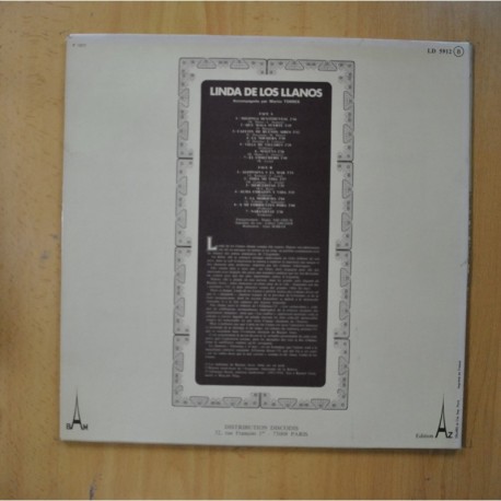 LINDA DE LOS LLANOS - LINDA DE LOS LLANOS - GATEFOLD - LP