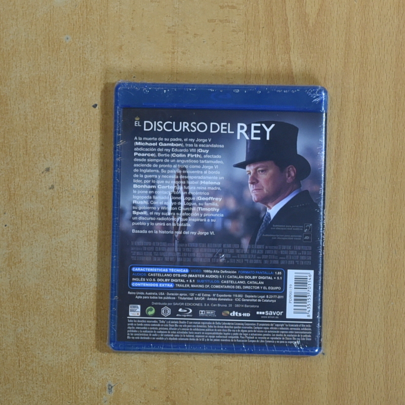 EL DISCURSO DEL REY - BLURAY