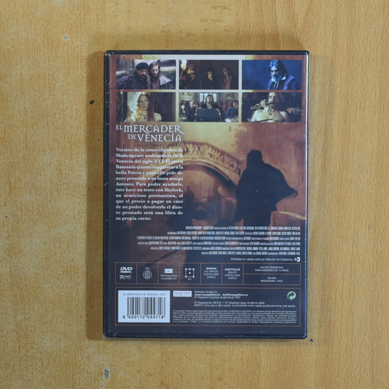 EL MERCADER DE VENECIA - DVD