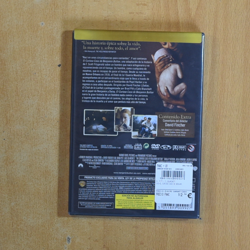 EL CURIOSO CASO DE BENJAMIN BUTTON - DVD