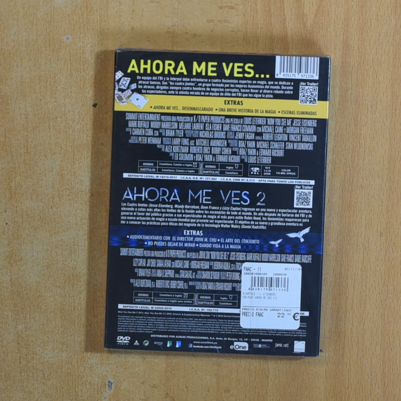 AHORA ME VES / AHORA ME VES 2 - DVD
