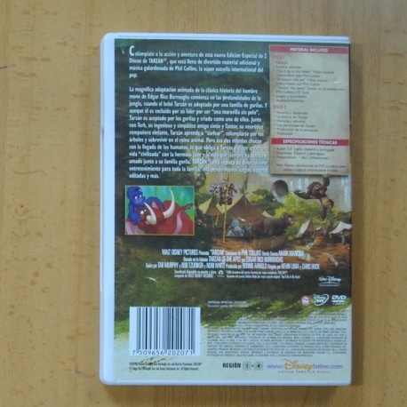 TARZAN - 2 DVD