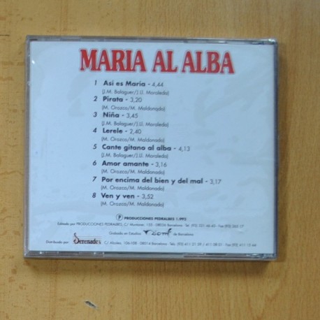MARIA AL ALBA - ASI ES MARIA - CD