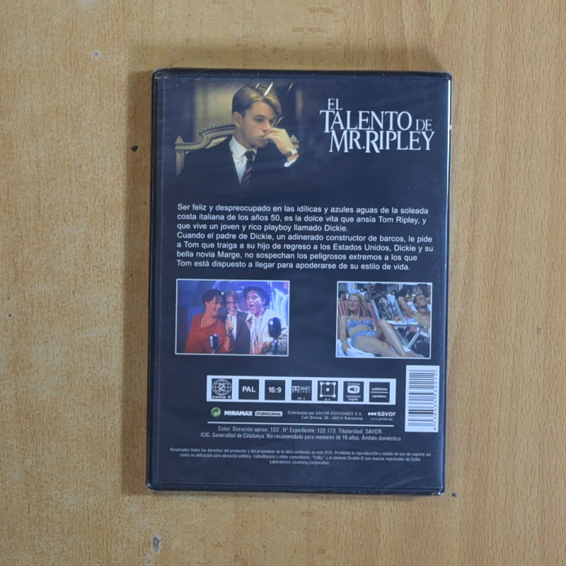EL TALENTO DE MR RIPLEY - DVD