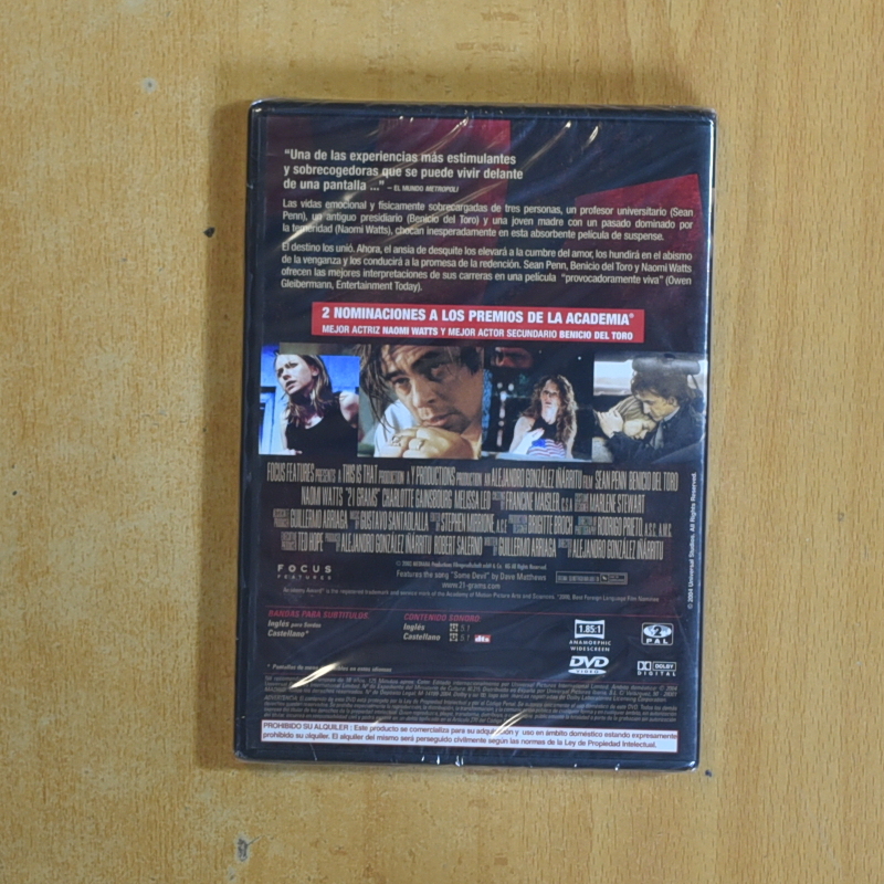 21 GRAMOS - DVD