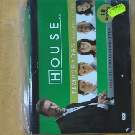 HOUSE - PRIMERA SEGUNDA Y TERCERA TEMPORADA - DVD
