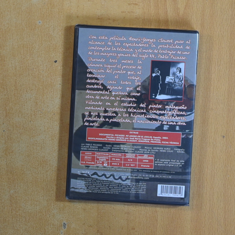EL MISTERIO DE PICASSO - DVD
