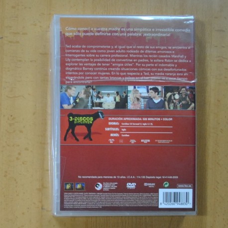 COMO CONOCI A VUESTRA MADRE - CUARTA TEMPORADA - DVD