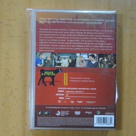 COMO CONOCI A VUESTRA MADRE - CUARTA TEMPORADA - DVD