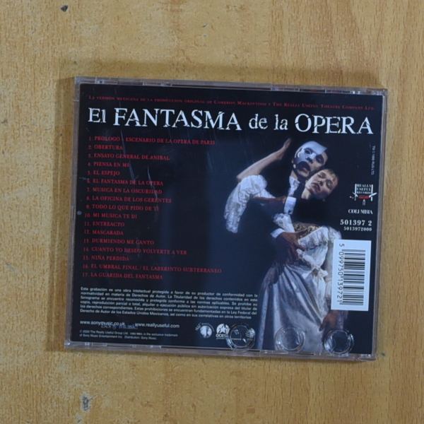 VARIOS - EL FANTASMA DE LA OPERA - CD