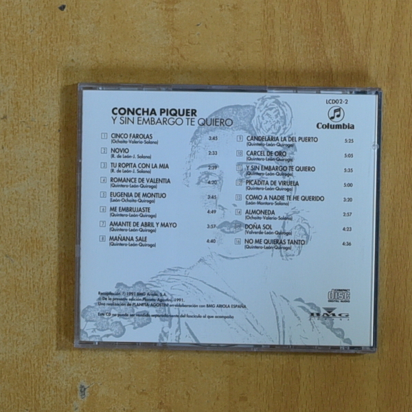 CONCHA PIQUER - Y SIN EMBARGO TE QUIERO - CD