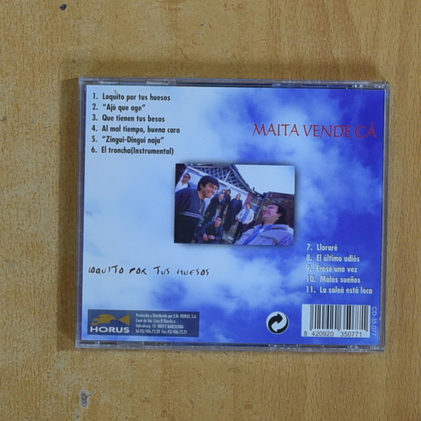 MAITA VENDE CA - LOQUITO POR TUS HUESOS - CD