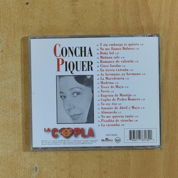 CONCHA PIQUER - 20 GRANDES EXITOS - CD