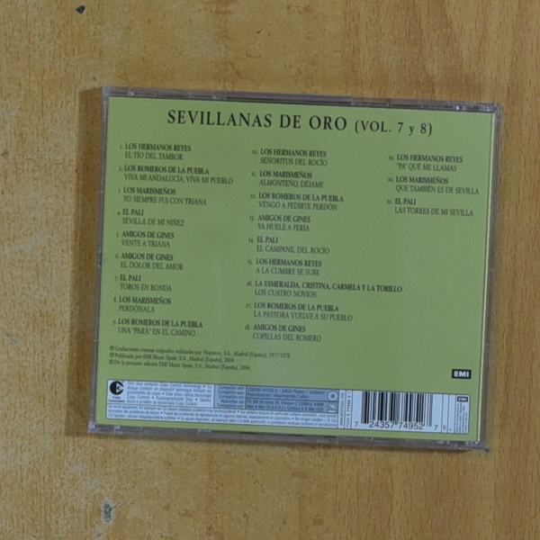 VARIOS - SEVILLANAS DE ORO VOL 7 Y 8 - CD