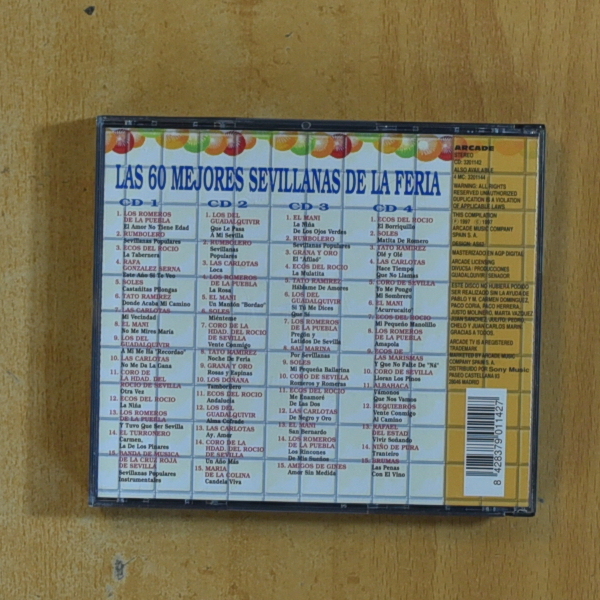 VARIOS - LAS 60 MEJORES SEVILLANAS DE LA FERIA - CD