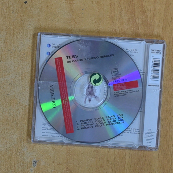 TES - DE CARNE Y HUESO REMIXES - CD SINGLE