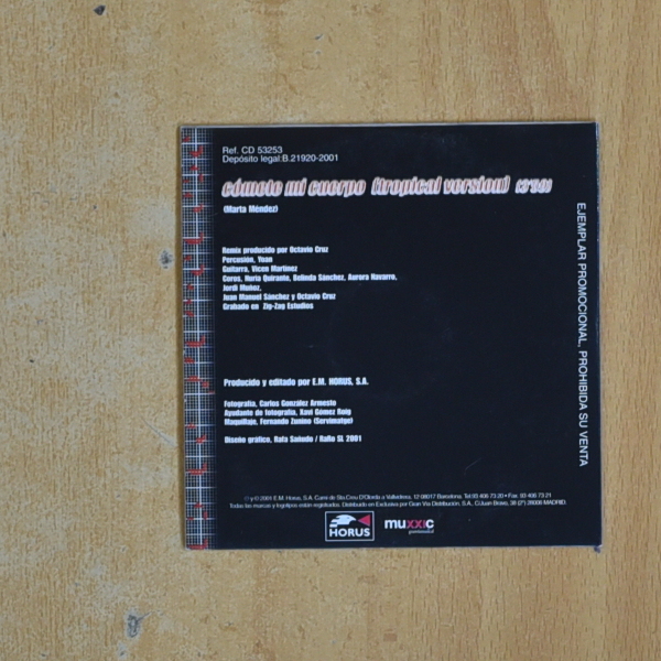 RIOS DE GLORIA - COMETE MI CUERPO - CD SINGLE