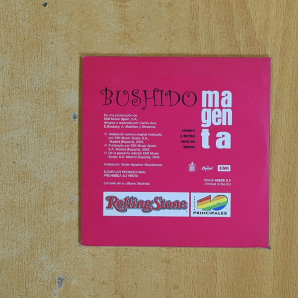 BUSHIDO - MAGENTA - CD SINGLE