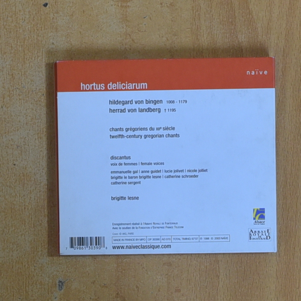 VON BINGEN - HORTUS DELICIARUM - CD