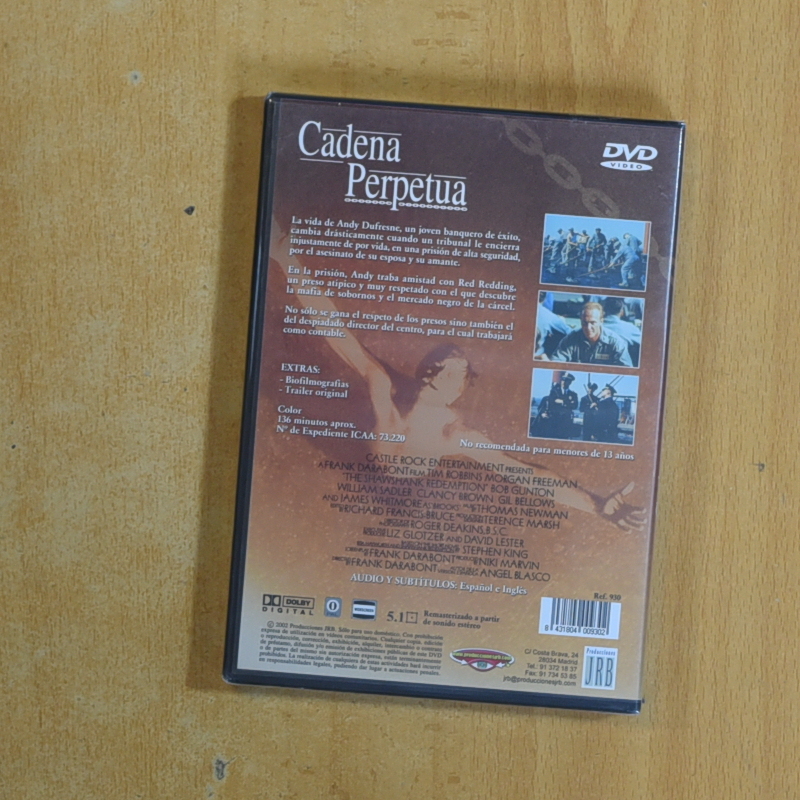 CADENA PERPETUA - DVD