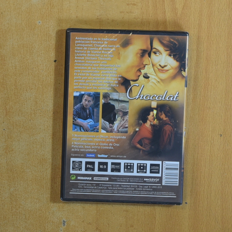 CHOCOLAT - DVD