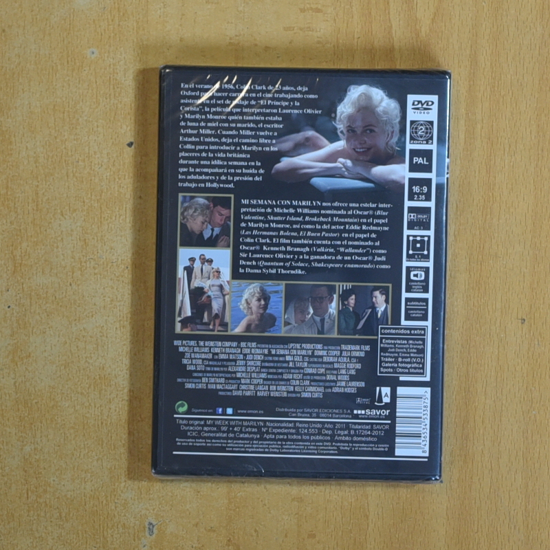 MI SEMANA CON MARILYN - DVD