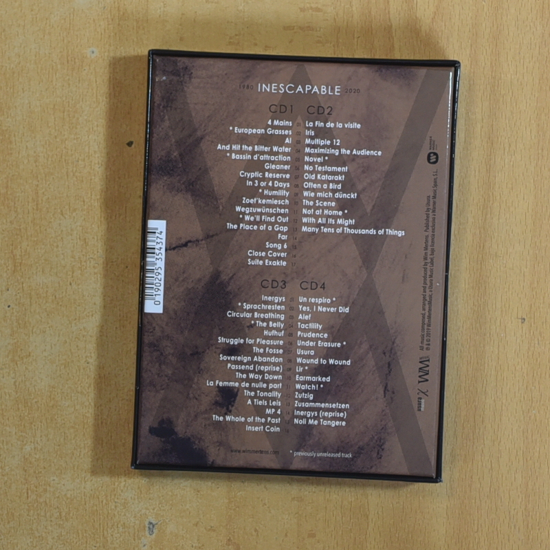 WIM MERTENS INESCAPABLE - DVD