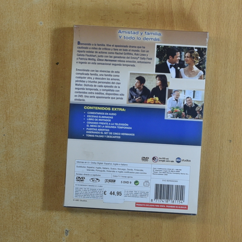 CINCO HERMANOS - SEGUNDA TEMPORADA - DVD