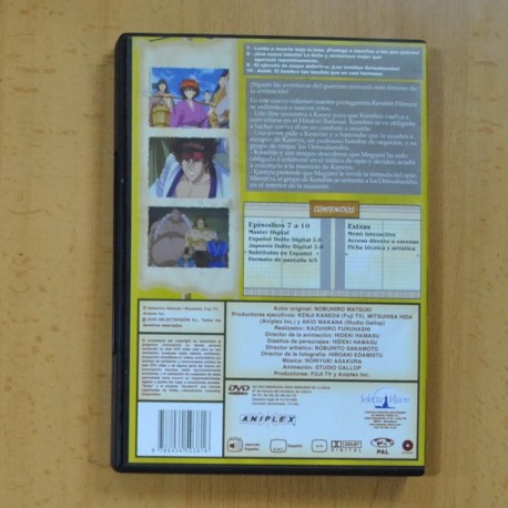 KENSHIN EL GUERRERO SAMURAI VOL 3 - DVD