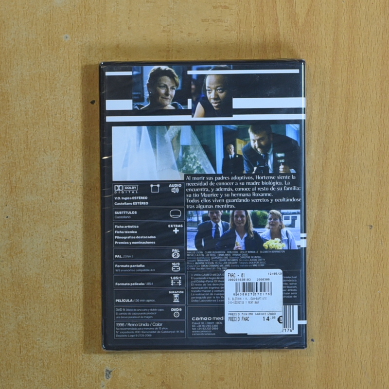 SECRETOS Y MENTIRAS - DVD