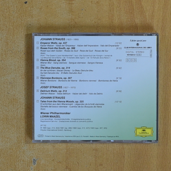 STRAUSS - WALZER - CD