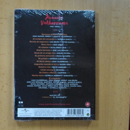 JUANITO VALDERRAMA - 1916 2016 - DVD + CD