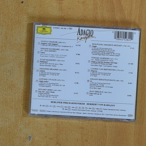 KARAJAN - ADAGIO - CD