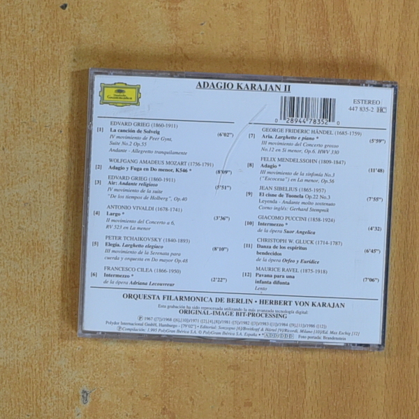 KARAJAN - ADAGIO II - CD
