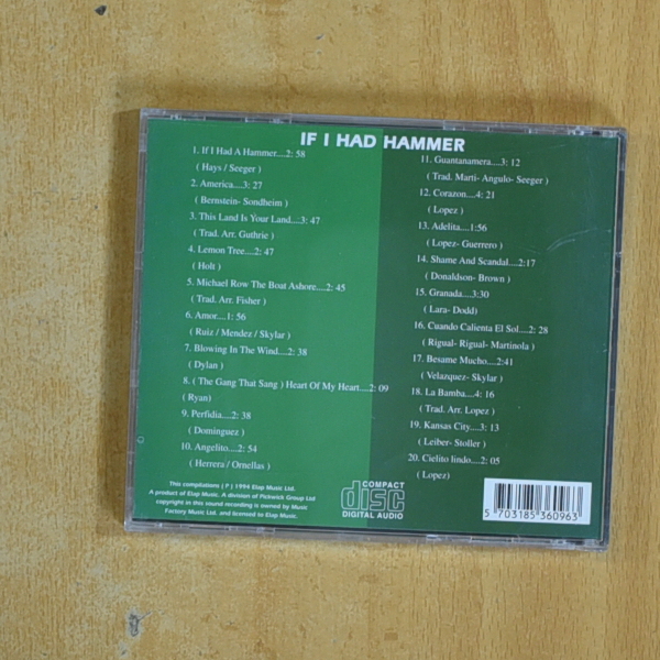 TRINI LOPEZ - IF I HAD HAMMER - CD