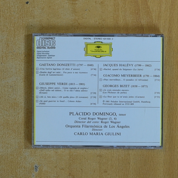 PLACIDO DOMINGO / CARLO MARIA GIULINI - GALA OPERISTICA - CD