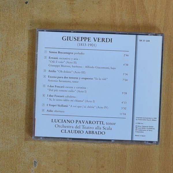 PAVAROTTI - OREMIERES - CD