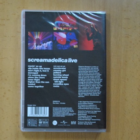 PRIMAL SCREAM - SCREAMADELICA LIVE - DVD