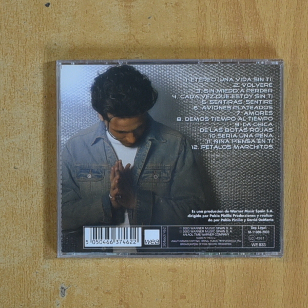 DAVID DE MARIA - SIN MIEDO A PERDER - CD