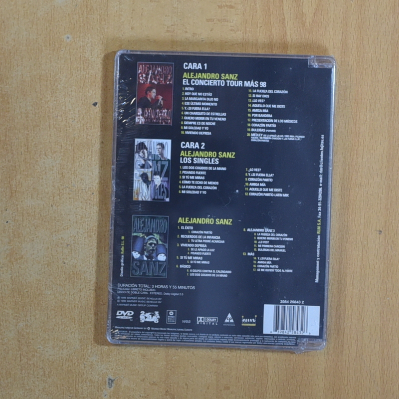 ALEJANDRO SANZ LOS VIDEOS - DVD