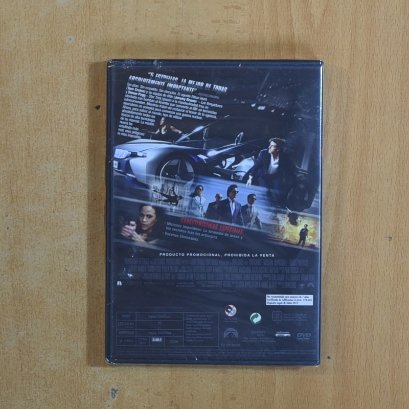 MISION IMPOSIBLE PROTOCOLO FANTASMA - DVD