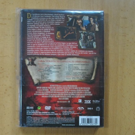 PIRATAS DEL CARIBE LA MALDICION DE LA PERLA NEGRA - 2 DVD
